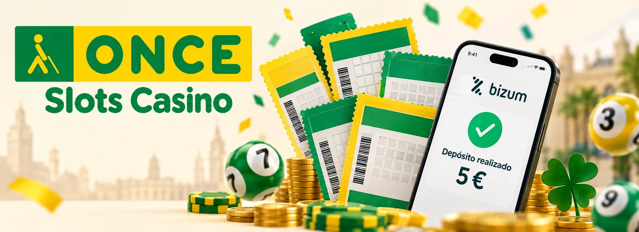 Once Slots Casino, casino con Bizum en España, con tragaperras, RTP publicado y calendario de límites de depósito